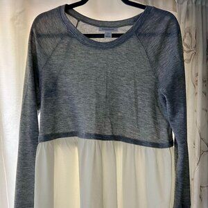 Motherhood Grey Babydoll Maternity Top